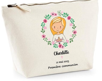 Girl communion gift, communion pouch, first communion gift, confirmation gift, profession of faith gift, baptism gift