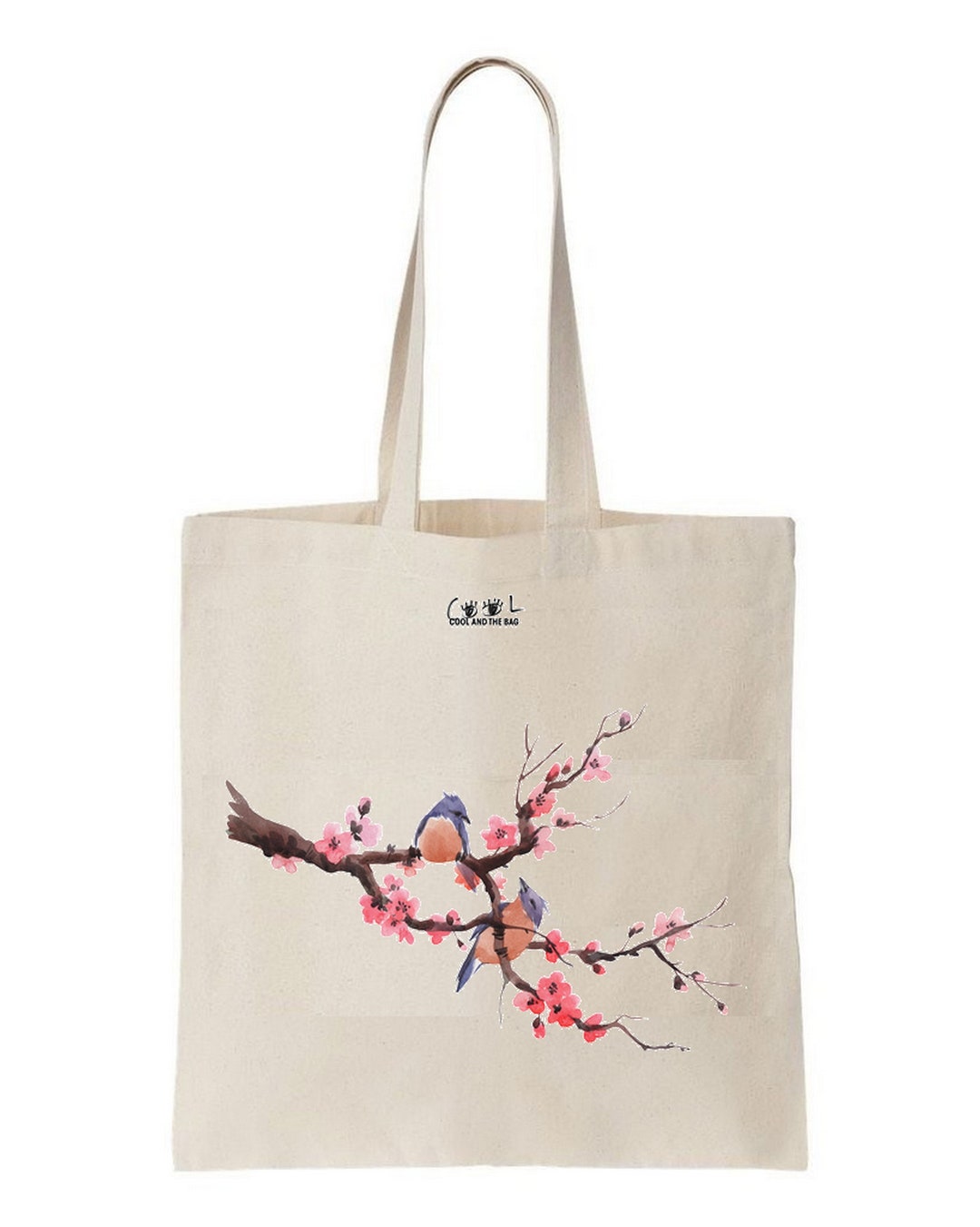 Japanese Cherry Tree Tote Bag Sakura Blossom Tote Bag 