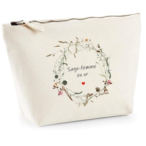 Personalized midwife pouch, midwife gift, golden midwife, thank you gift