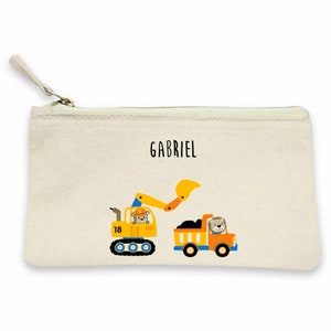 Personalized school kit, customizable children&#39;s kit, excavator kit