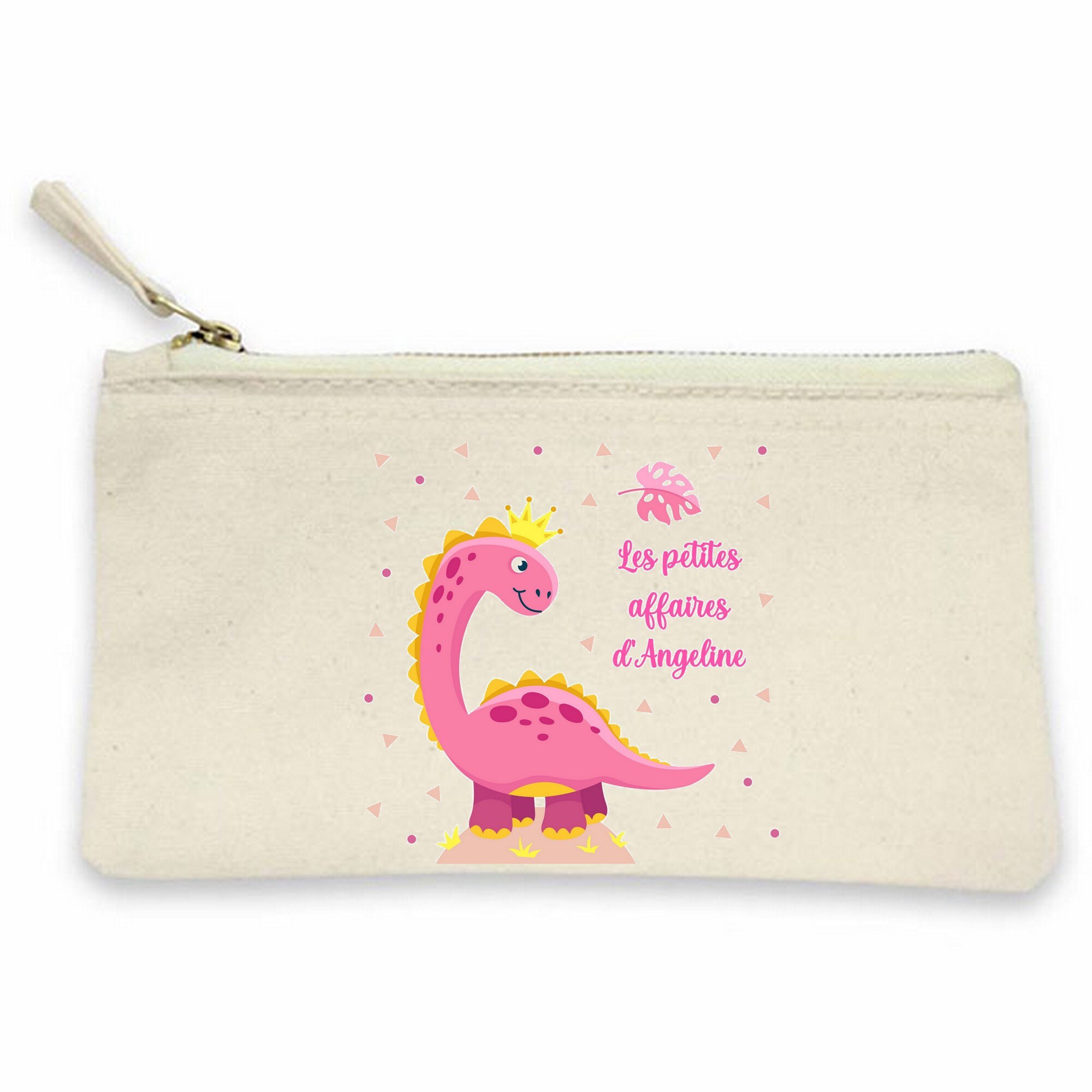 Trousse École, Trousse Enfant, Enfant Personnalisée, Personnalisable, Crayon, Scolaire, Dinosaure