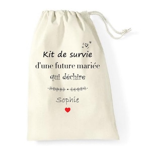 Kit de survie d'une future mariée qui déchire, cadeau evjf ou future mariée