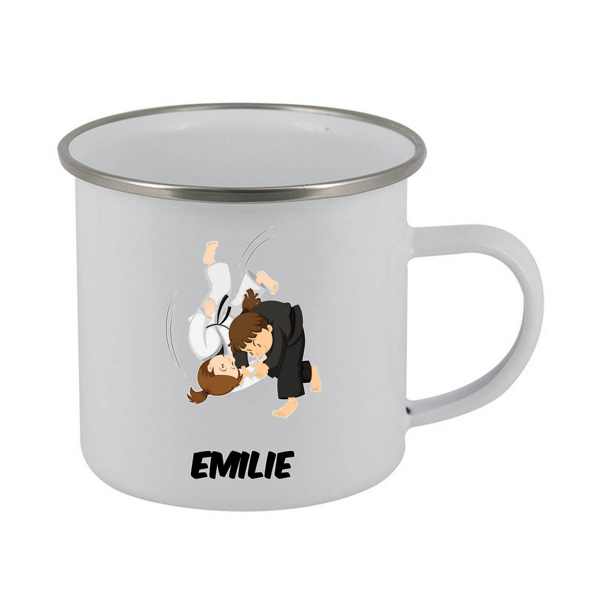 Gobelet Personnalisé Enfant, Tasse Mug Émaillé, en Émail, Personnalisée, Verre Enfant Personnalisabl