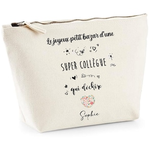 Personalized colleague pouch, Christmas gift for work colleague