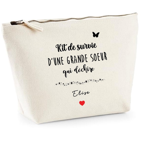 Pochette grande soeur, cadeau grande soeur, kit grande soeur