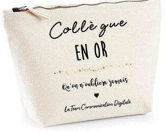 Gold colleague pouch, office colleague gift for women
