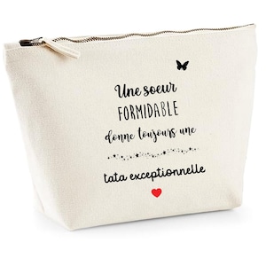 Aunt sister pouch, sister aunt gift, personalized sister aunt gift