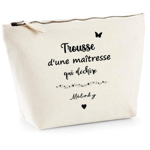 Pochette maitresse, cadeau maîtresse personnalisé