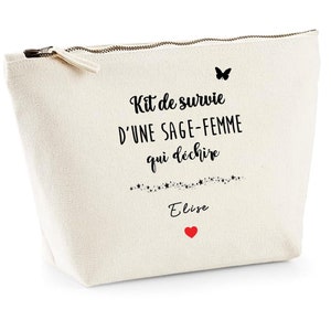 Personalized midwife pouch, midwife gift, thank you gift