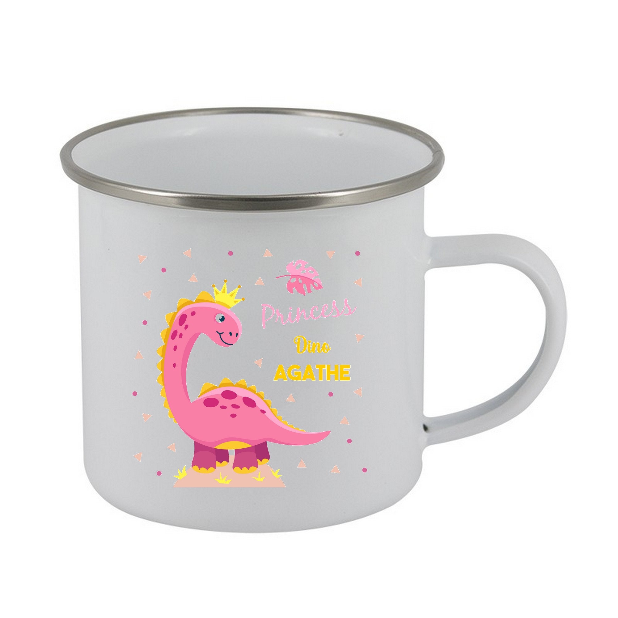 Gobelet Personnalisé Enfant, Tasse Mug Émaillé, Émail, Personnalisée, Verre Enfant Personnalisable É