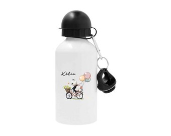 Personalized child water bottle, panda water bottle