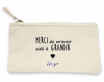 Cadeau nounou, cadeau fin de contrat, pochette nounou, trousse assistante maternelle