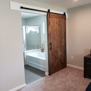 Bottom X White Oak Barn Door