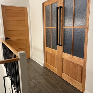Four Lite Low Single Raised Panel, Solid Doors, Custom Wood Doors, Pantry Doors, Pocket Doors, French Doors