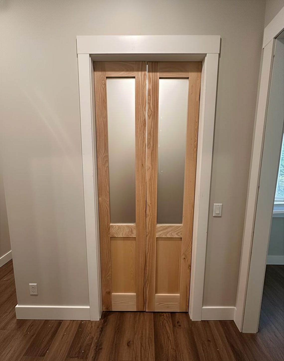Custom French Doors, Solid Alder Double Pantry Doors, Shaker Panel - Etsy