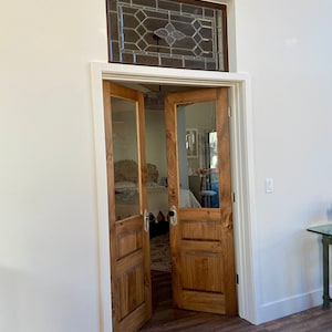 Half Lite Double Raised Panel, Solid Doors, Custom Wood Doors, Pantry Doors, Pocket Doors, French Doors