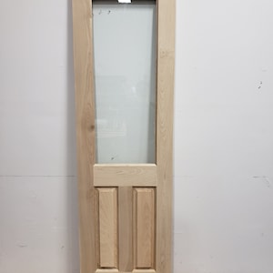 Half Lite Vertical Narrow Double Raised Panels, Solid Doors, Custom Wood Doors, Pantry Doors, Pocket Doors, French Doors