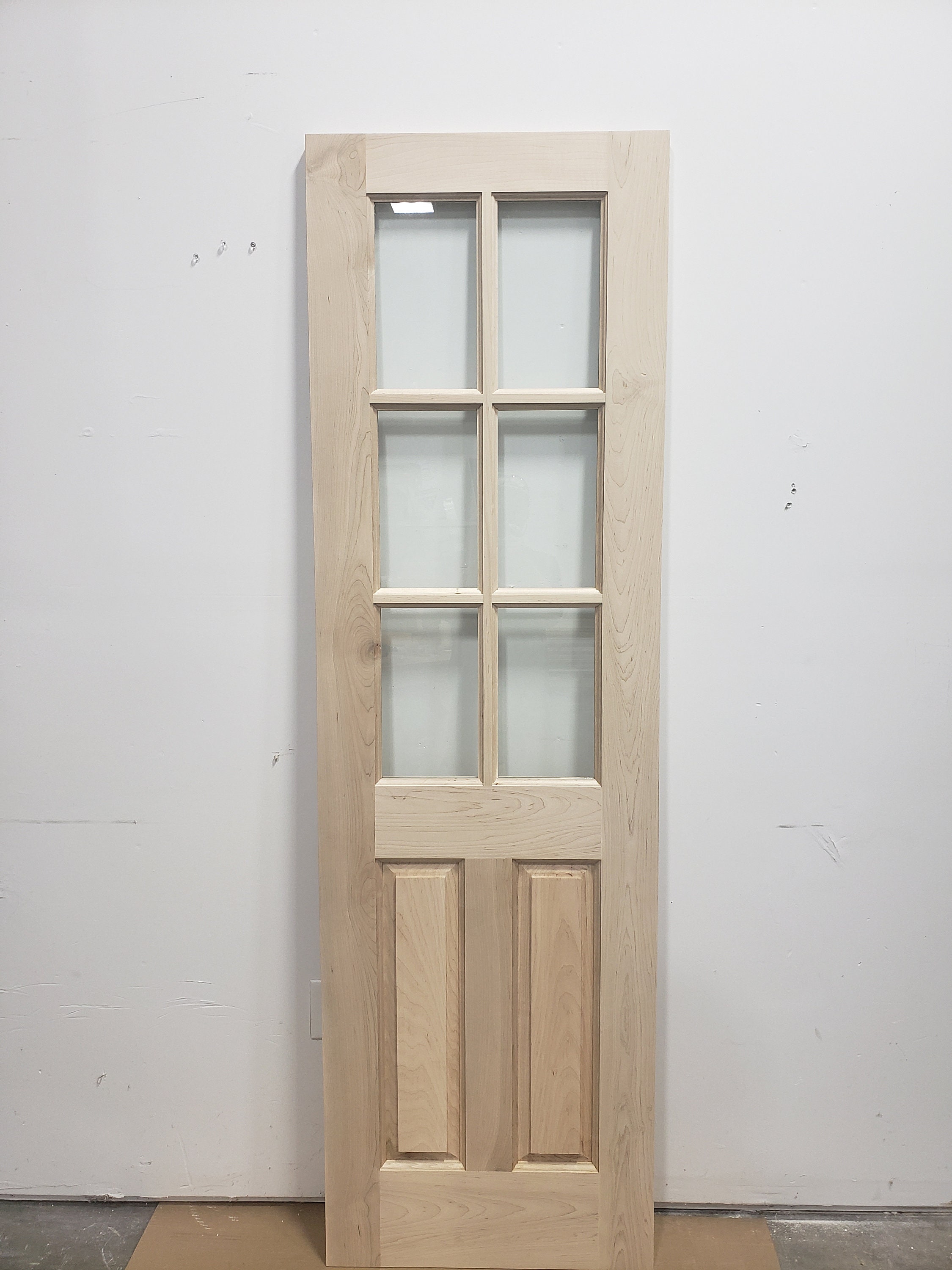 Half Six Lite Narrow Double Raised Panel, Solid Doors, Custom Wood Doors, Pantry Doors, Pocket Doors, French Doors
