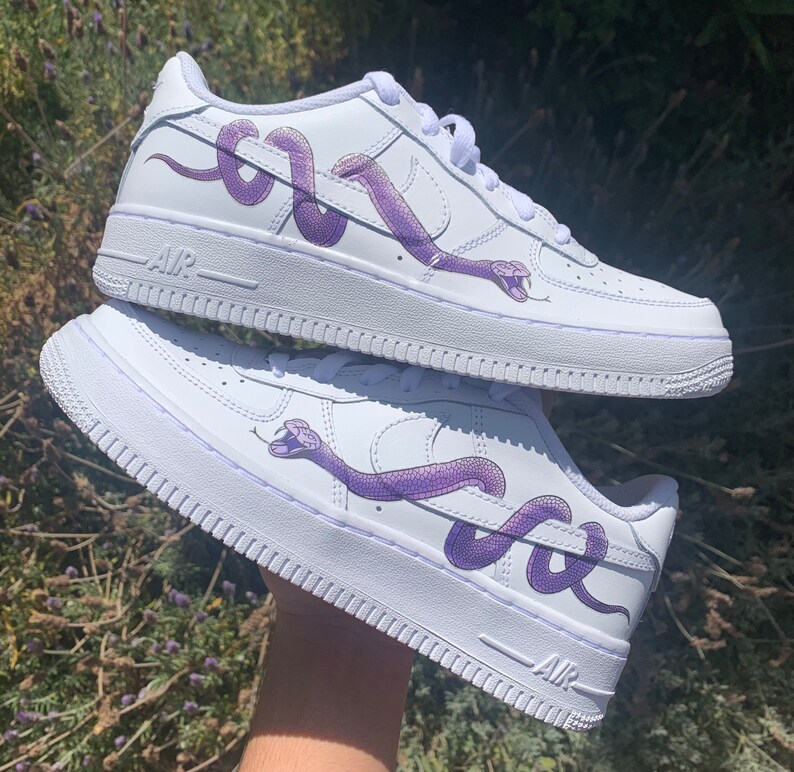 custom purple air force 1
