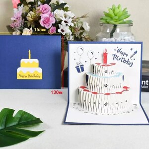 Anniversaire Pop Up Accordeon Book Card Custom Order Original Etsy France