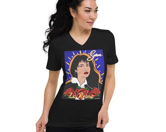 Selena Short Sleeve V-Neck T-Shirt