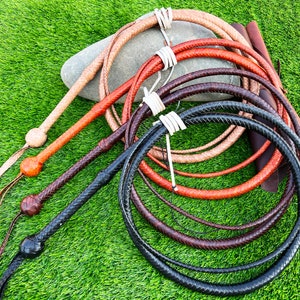 Bullwhip Vegetable Tanned Goat Leather, Indiana Jones Raiders Style Bullwhip, By Riaz Matelia Bullwhip