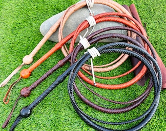Bullwhip Vegetable Tanned Goat Leather, Indiana Jones Raiders Style Bullwhip, By Riaz Matelia Bullwhip