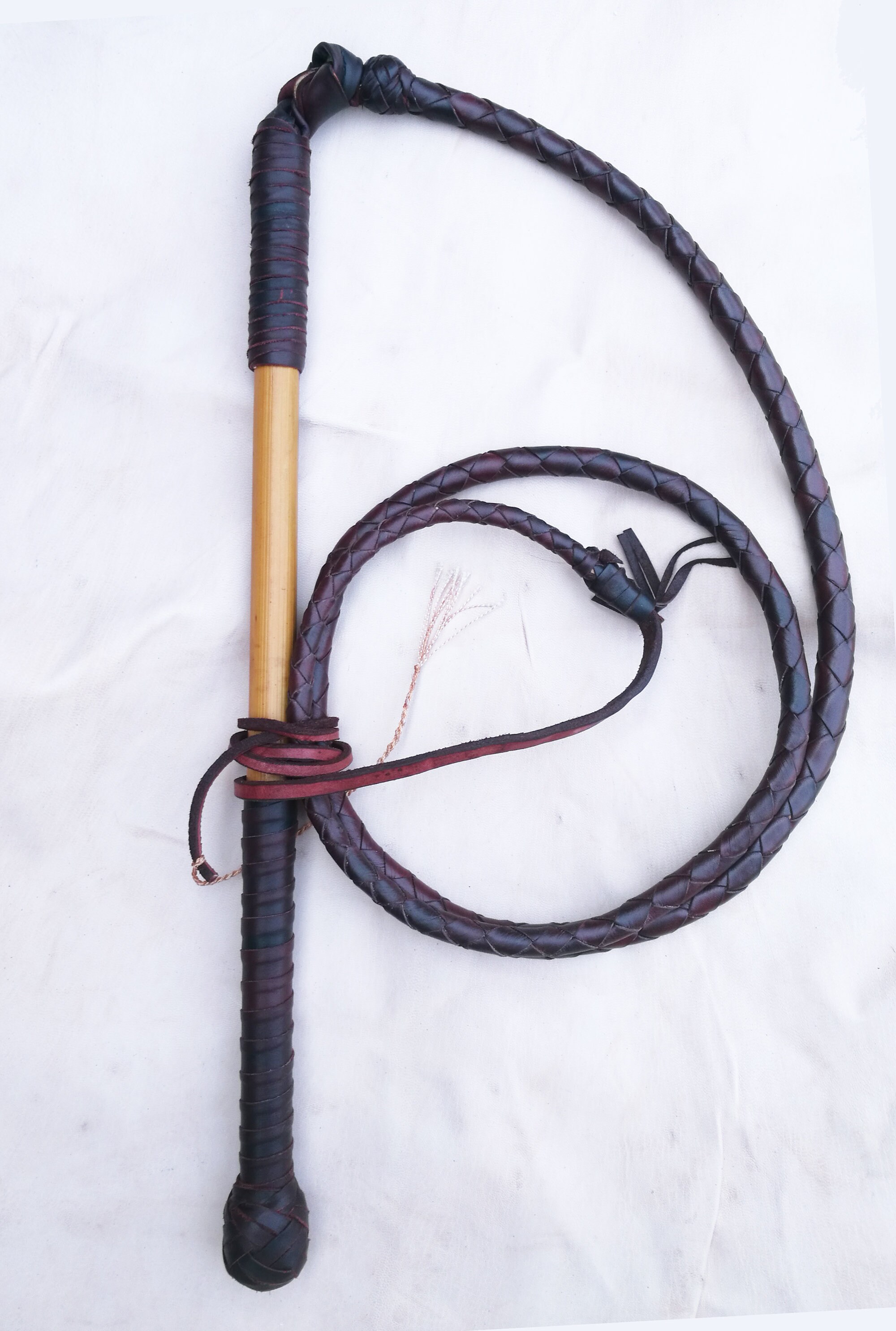 Early 20th Century Plaited and Whipped Hunting Whip ( 31 ) campestre