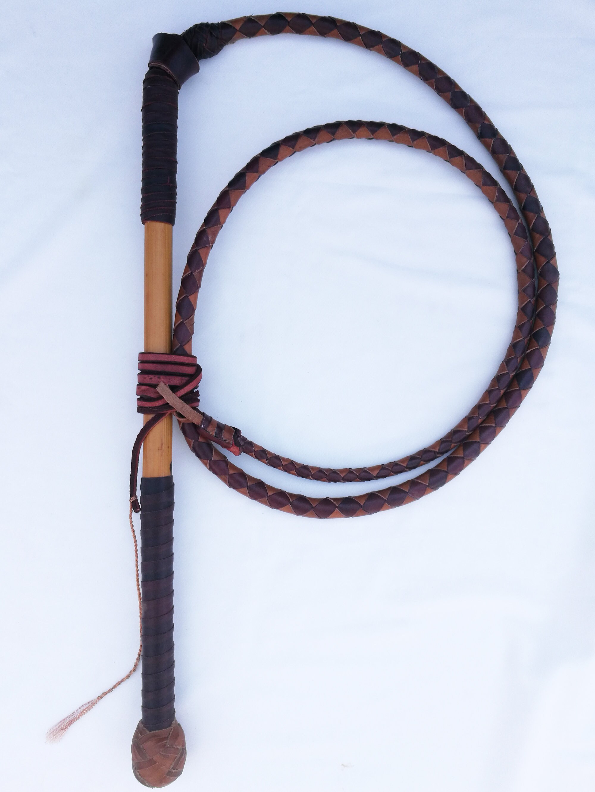 Early 20th Century Plaited and Whipped Hunting Whip ( 31 ) campestre