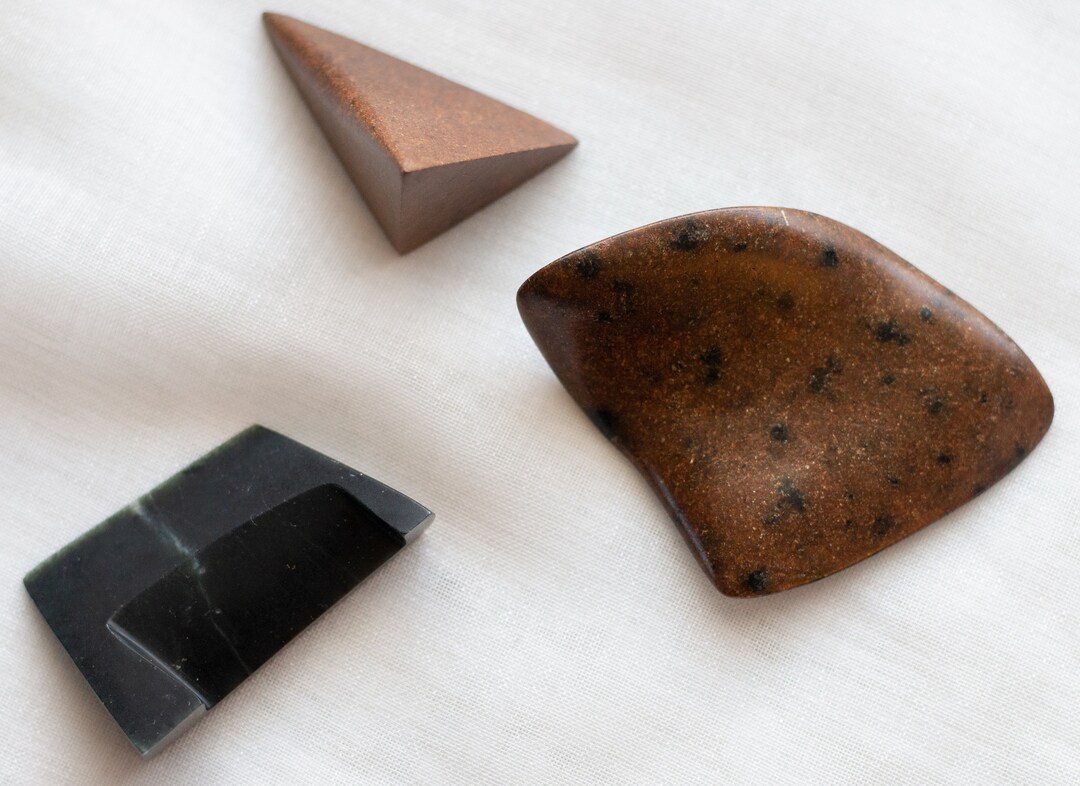 3 Hand Carved Stone Sculptures for Small Displays, Photography, Art ...