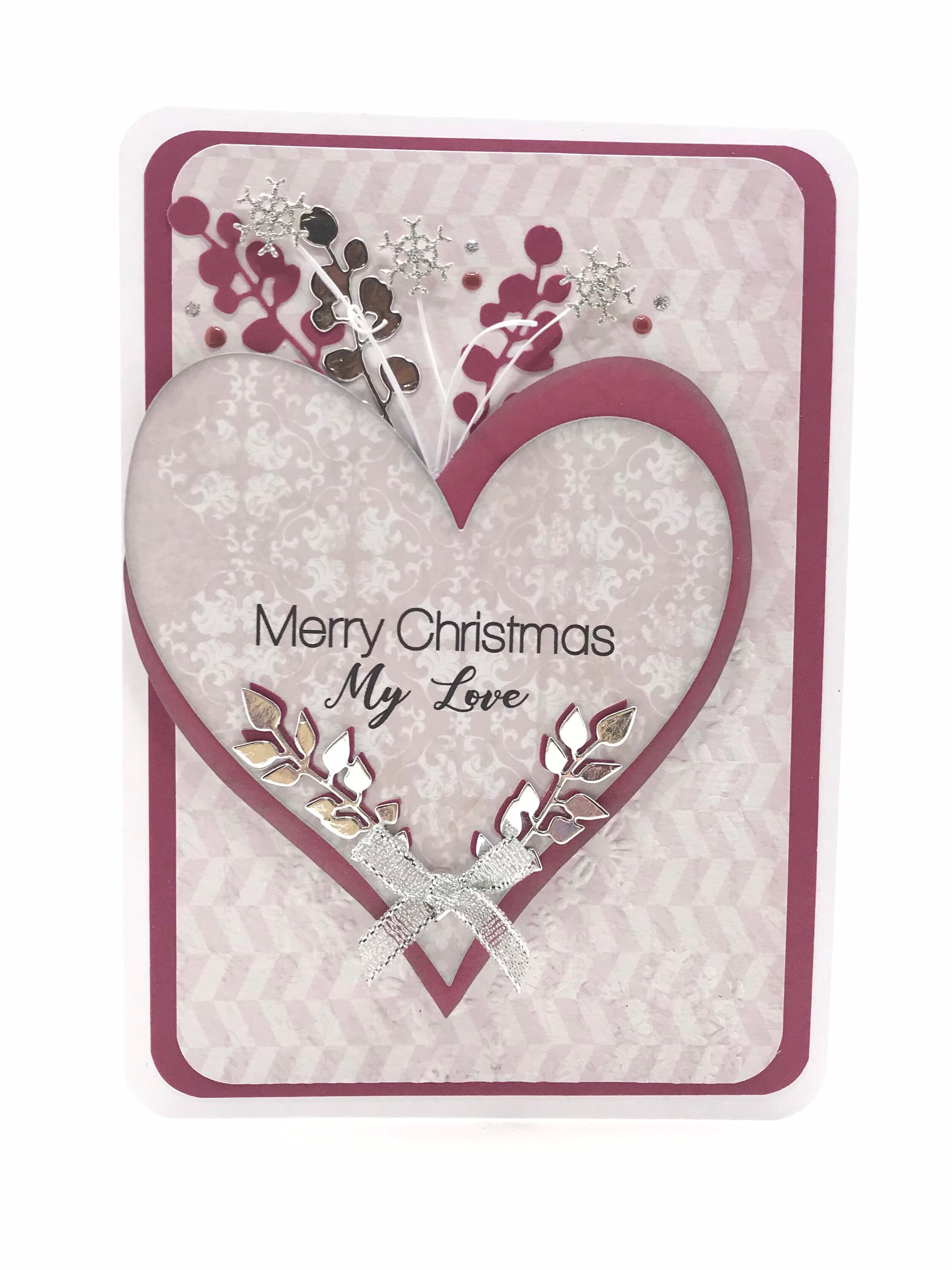 My Love Christmas Card Heart - Etsy