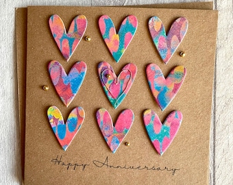Anniversary Card Hearts