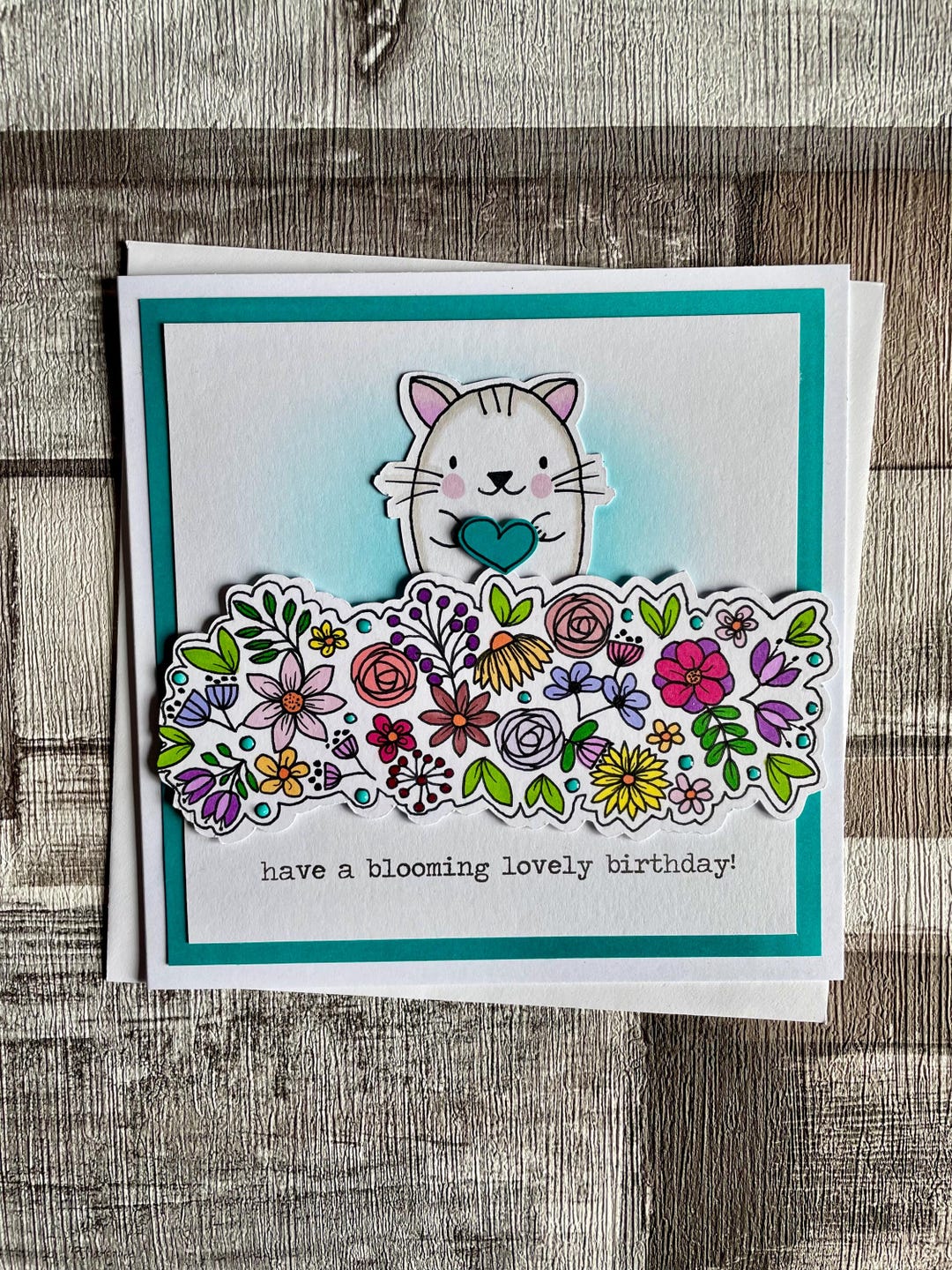 Cute Cat Birthday Card - Etsy
