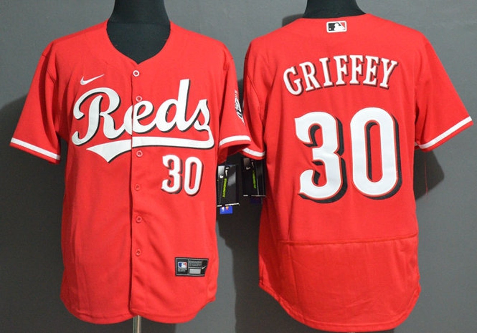 Men's Cincinnati Reds 30 Ken Griffey Jr. Baseball Jersey Etsy