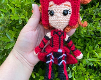 Scarlet Witch crochet doll