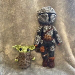 Mandalorian and Grogu inspired dolls