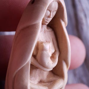 Hand-Carved Arbutus Wood Cat Lady Pendant Necklace: Greek Forest Jewelry