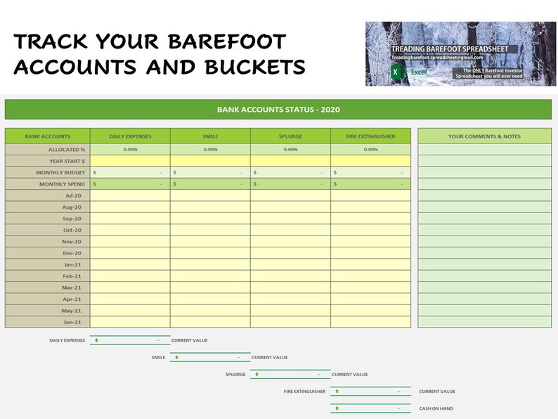 The Complete Barefoot Investor Spreadsheet | Etsy