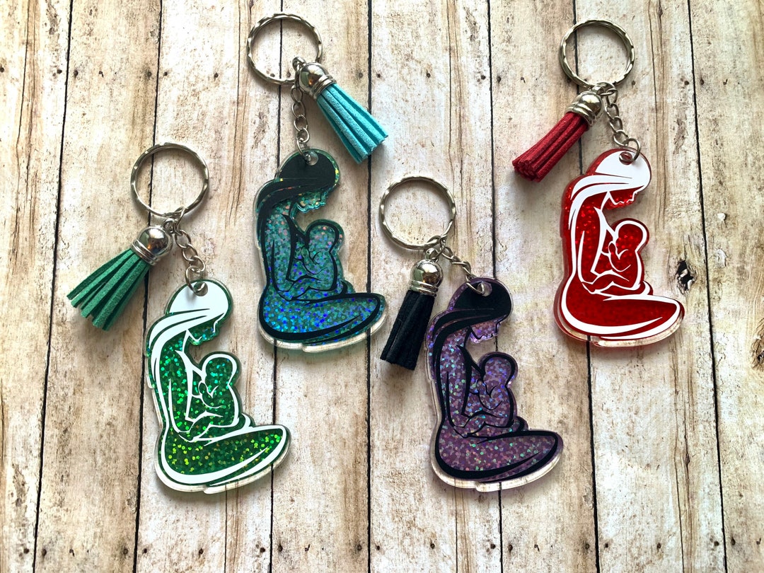 Breastfeeding Mother and Baby Keychain Etsy