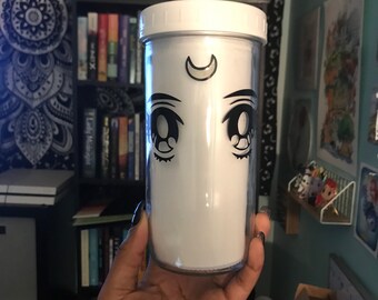 Sailor Moon boba cup, bubble tea, color changing