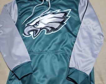 Sudadera con capucha de los Philadelphia Eagles, campeones del Super Bowl 2025 de la NFL, disponible en tallas de la pequeña a la grande. Queda un poco ajustada, así que quizás quieras pedir una talla más.