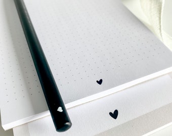 Bleistift schwarz - minimal heart design