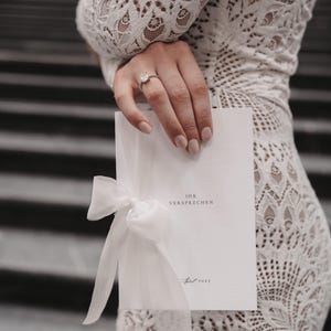 hochwertiges Ehegelübde Heftchen / Ihr & Sein Versprechen / Wedding Vows / Gelübdebüchlein / Hochzeitstag / Vow books -individuell gestaltet