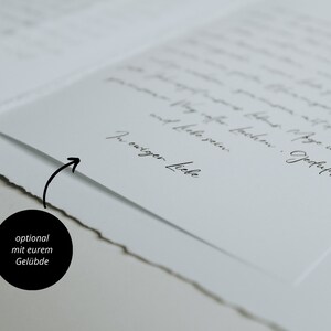 Kollektion JADE / hochwertiges Ehegelübde Heftchen / Eheversprechen Büchlein / Hochzeitstag / Vow books Personalisierung möglich +indiv. Gelübdetext