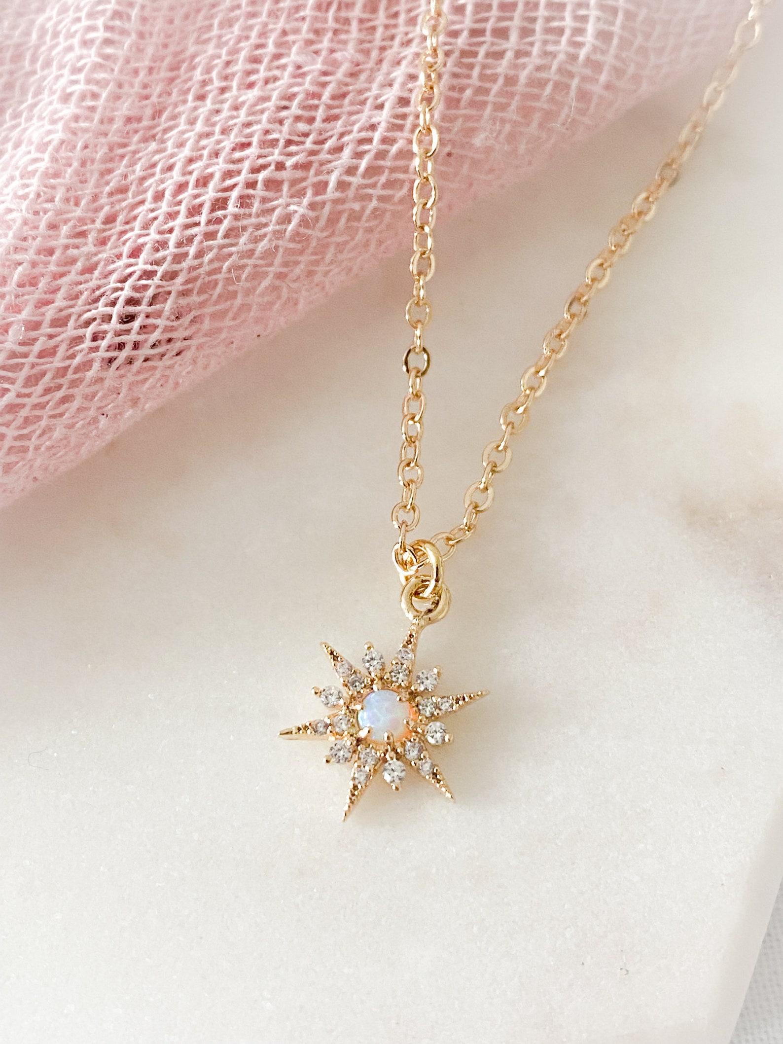Opal north star necklace Outlet