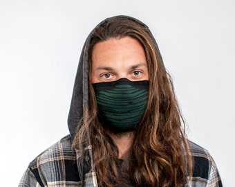 3D Knit Mask (Green Camo)