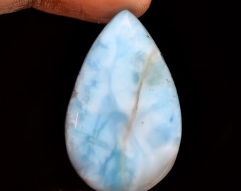 43X36X6 mm FN-570 Splendid Top Grade Quality 100/% Natural Sodalite Pear Shape Cabochon Loose Gemstone For Making Jewelry 60.5 Ct