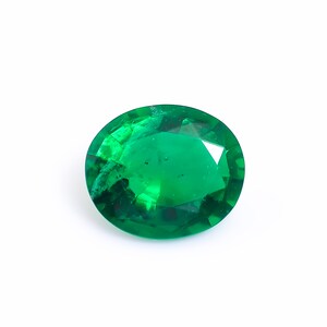 Superb Top Grade Quality Lab Created Emerald Oval Shape Cut Stone Loose Gemstone For Making Jewelry 6 Ct. 14X12X7 mm M-729