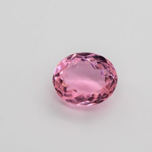 18.90 Ct. Mindbloung AAA  Grade Quality Lab Created Pink Sapphire Oval Shape Cut Stone 14X17X11 MM Loose Gemstone For Making Earrings Z -16
