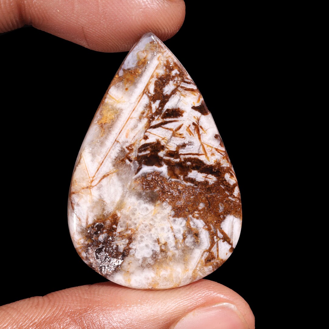 Wild Horse Jasper Natural Pear Shape Cabochon Loose Gemstone for Making